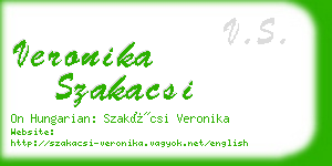 veronika szakacsi business card